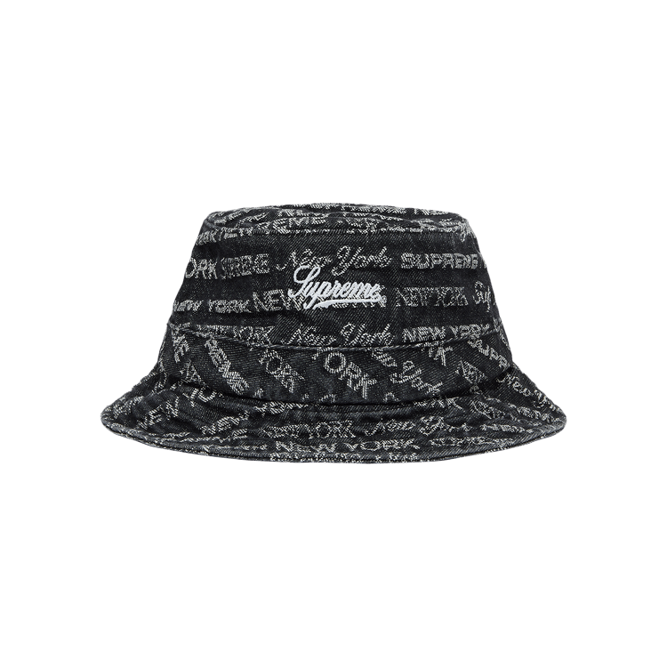 Supreme Multi Type Jacquard Denim Crusher 'Black'