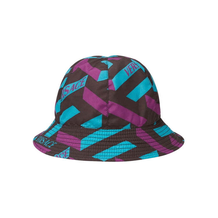 Versace La Greca Bucket Hat 'Teal/Plum'