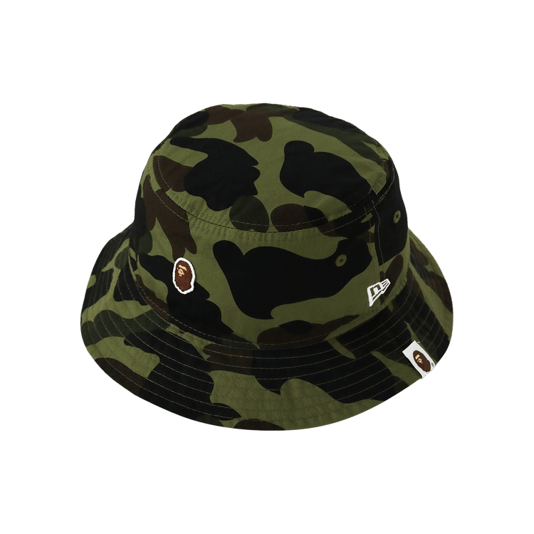 BAPE 1st Camo New Era Bucket Hat 'Green'