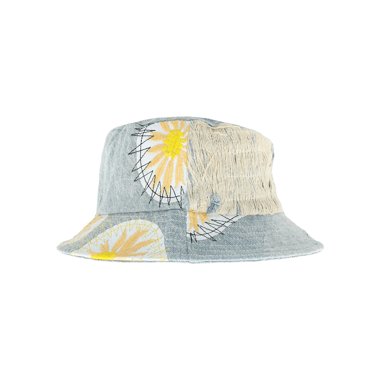 Who Decides War Daisy Upcycled Bucket Hat 'Sky'