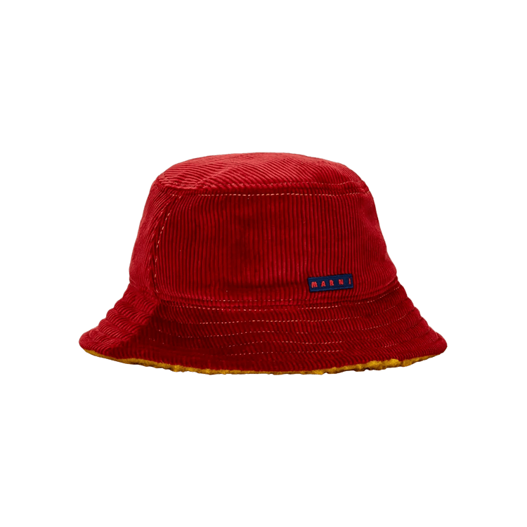 Marni Cord Logo Bucket Hat 'Chilli'