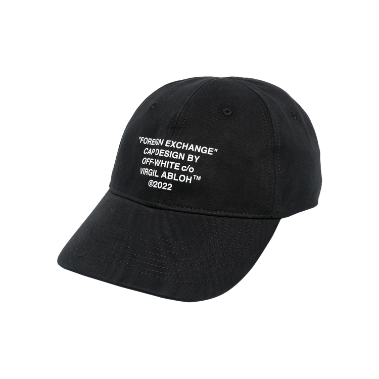 Off-White Foreign Exchange Baseball Cap 'Black/White'