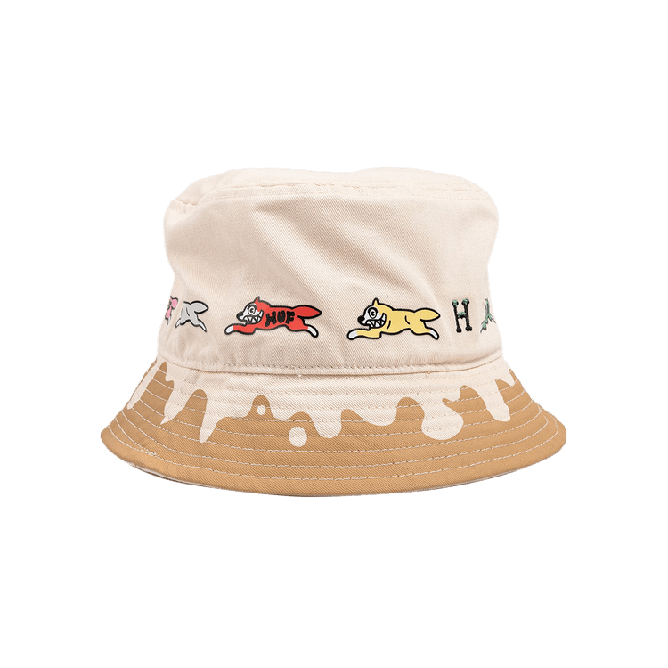 Icecream x HUF Running Dog Bucket Hat 'Natural'