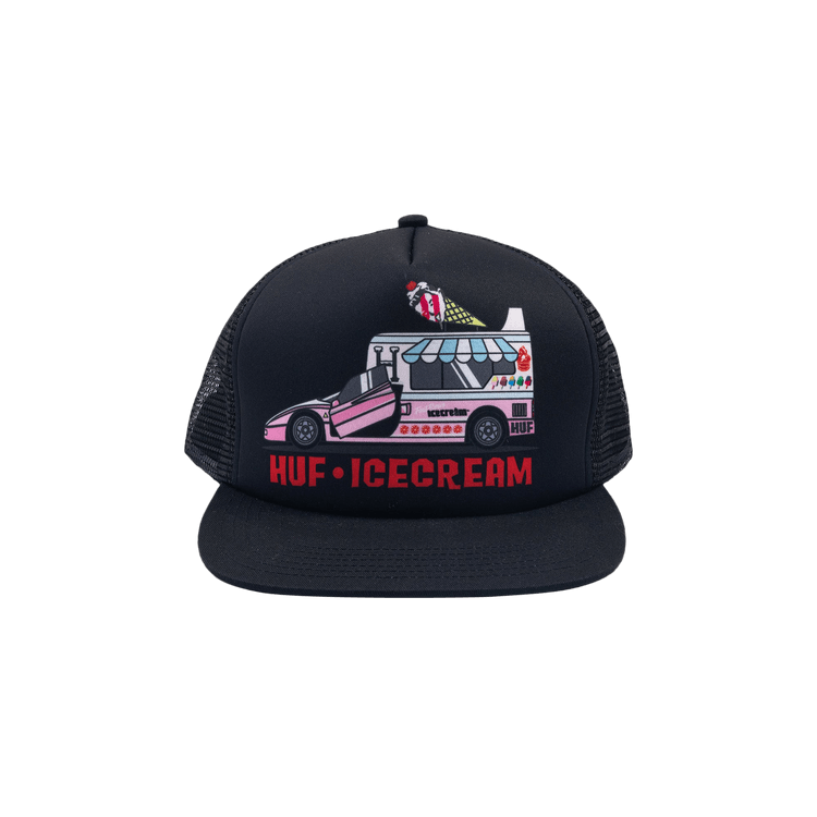 Icecream x HUF Triple Scoop Trucker Hat 'Black'