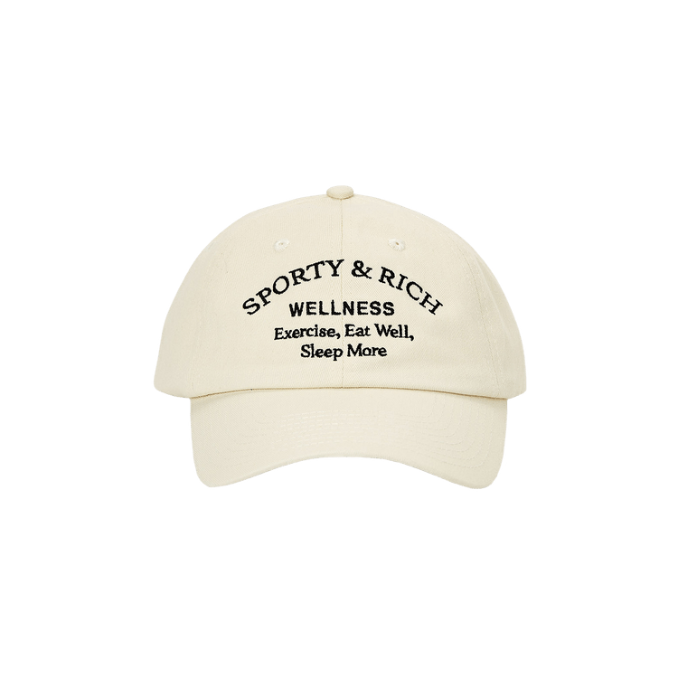 Sporty & Rich Wellness Studio Hat 'Cream/Black'