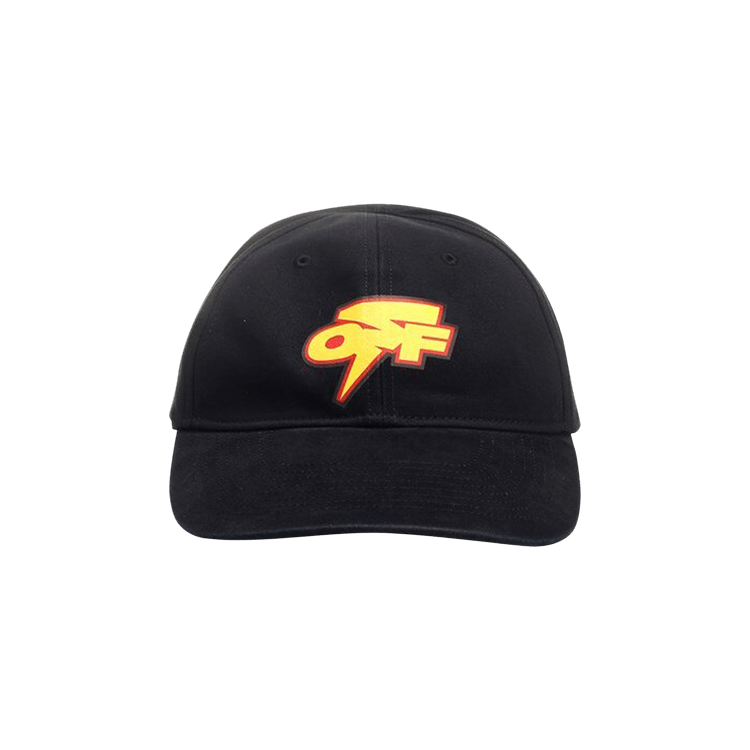 Off-White Thunder Baseball Cap 'Black/Yellow'