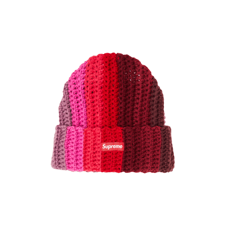 Supreme Gradient Crochet Beanie 'Red'