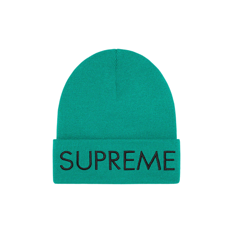 Supreme Capital Beanie 'Dark Aqua'