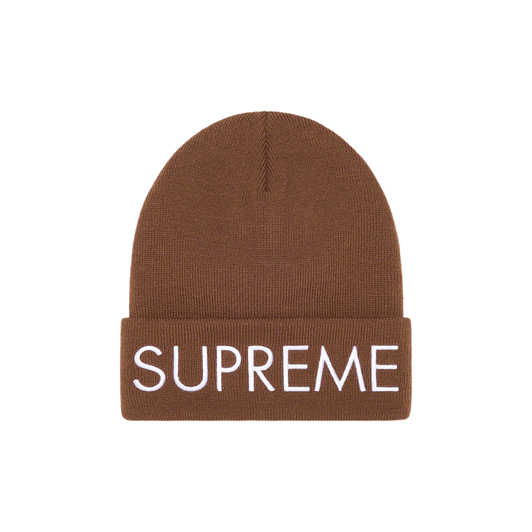 Supreme Capital Beanie 'Brown'