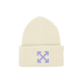 Off-White Arrow Ribbed Beanie 'White/Lilac'