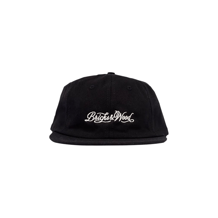 Bricks & Wood Script Logo Cap 'Black'