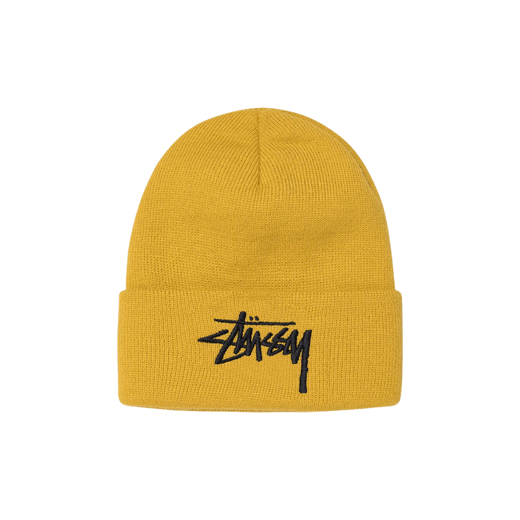 Stussy Big Stock Cuff Beanie 'Mustard'