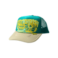 Kapital Free Wheelin' Trucker Cap 'Turquoise/Beige'