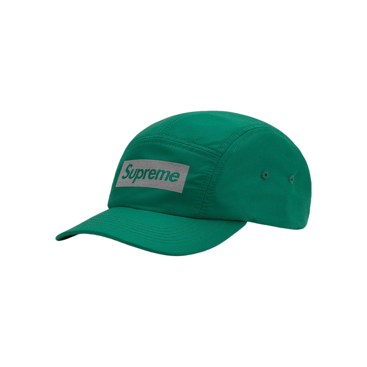 Supreme Reflective Jacquard Logo Camp Cap 'Green'