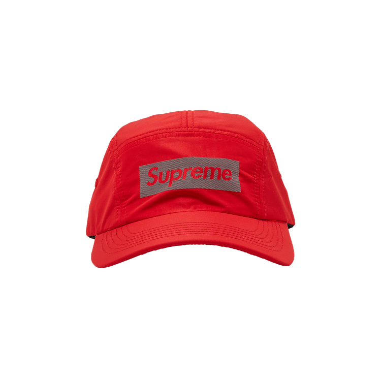 Supreme Reflective Jacquard Logo Camp Cap 'Red'