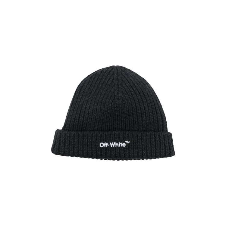 Off-White Helvet Beanie 'Black/Optical White'