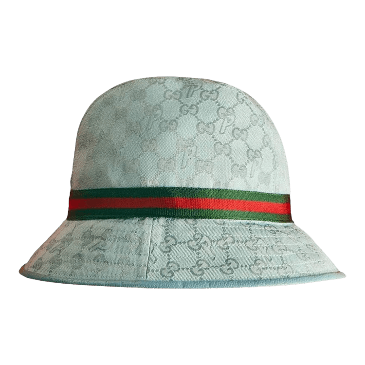 Gucci x Palace GG-P Canvas Fedora With Web And Logo Detail 'Pale Blue'