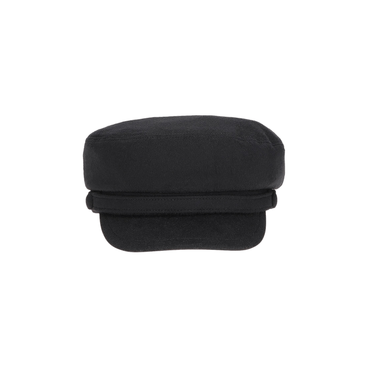 Borsalino Brest Flat Cap 'Black'