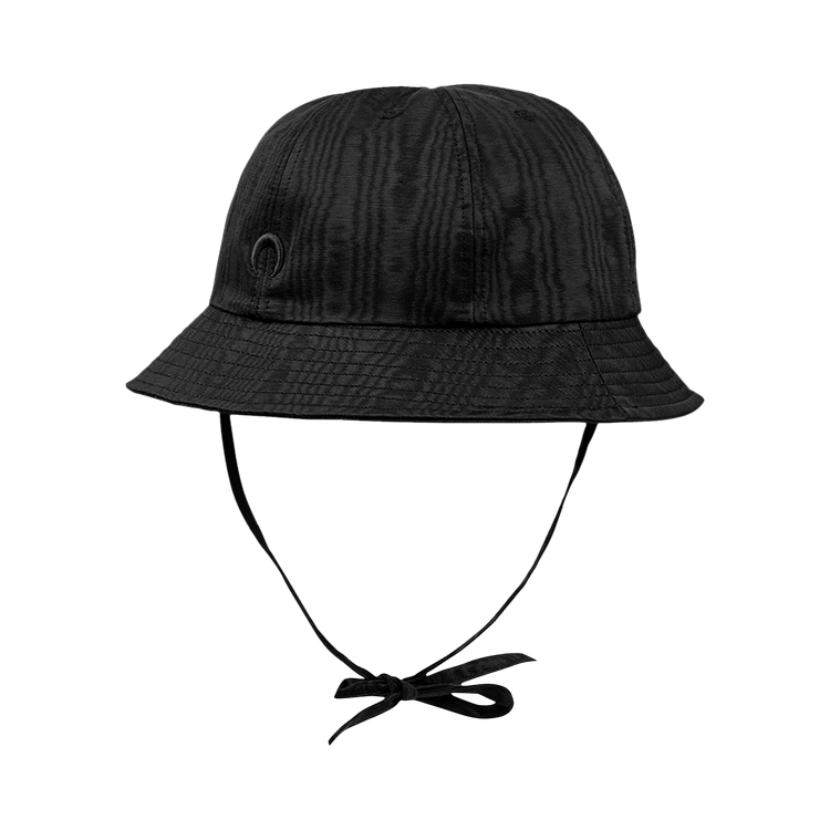Marine Serre Embroidered Moire Bell Hat 'Black'