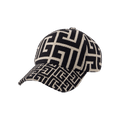 Balmain Monogram Jacquard Cap 'Black'