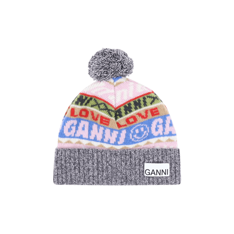 GANNI Graphic Beanie 'Multicolor'
