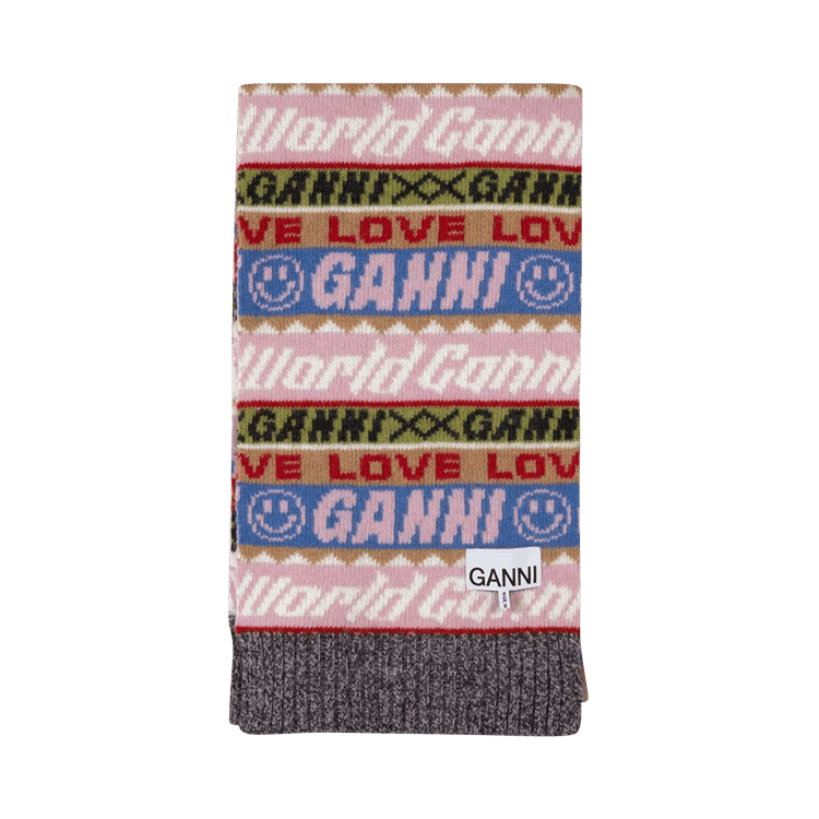 GANNI Graphic Beanie 'Multicolor'
