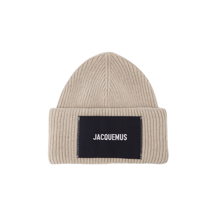Jacquemus Ribbed beanie 'Beige'