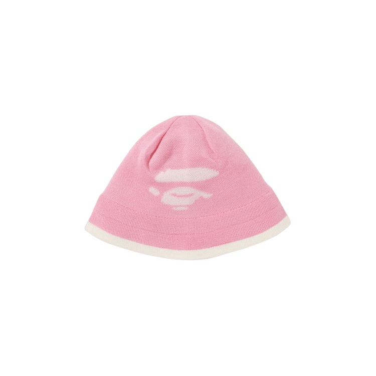 BAPE Ape Face Knit Hat 'Pink'