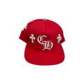 Chrome Hearts Cross Patch Snapback 'Red'