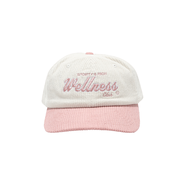 Sporty & Rich Wellness Club Corduroy Hat 'White'