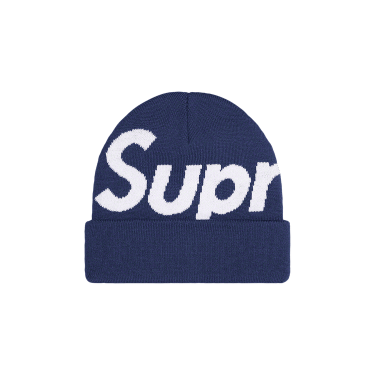 Supreme Big Logo Beanie 'Navy'