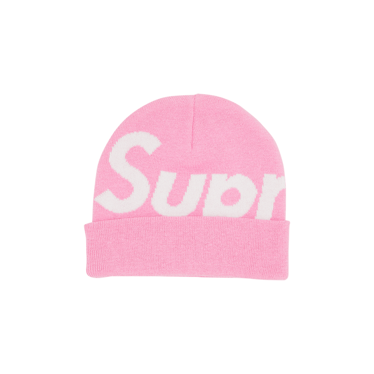 Supreme Big Logo Beanie 'Pink'