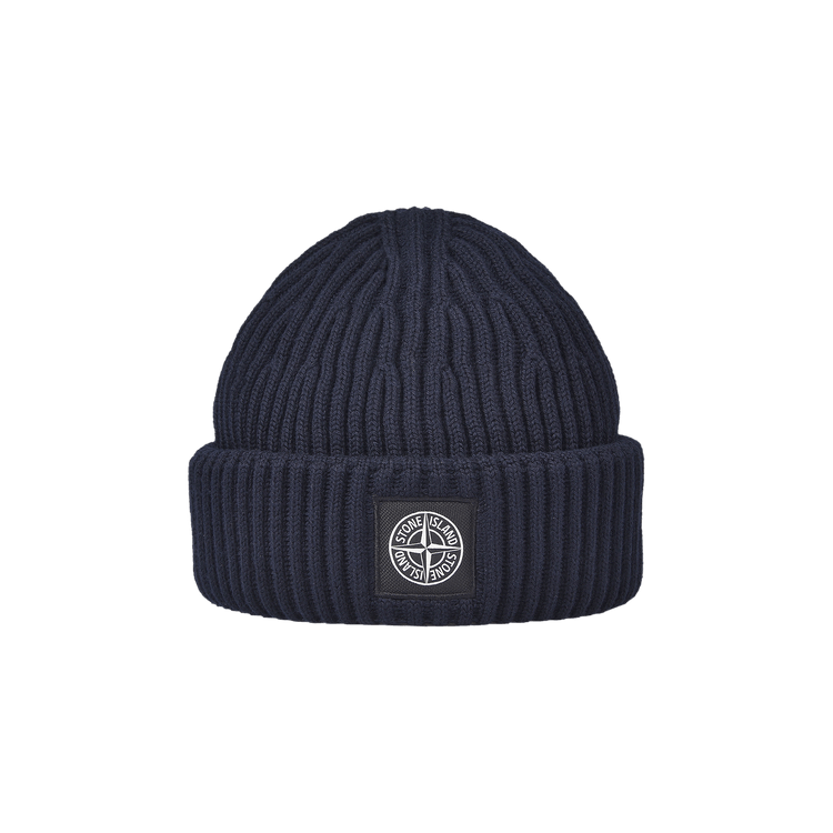 Stone Island Patch Logo Beanie 'Navy'