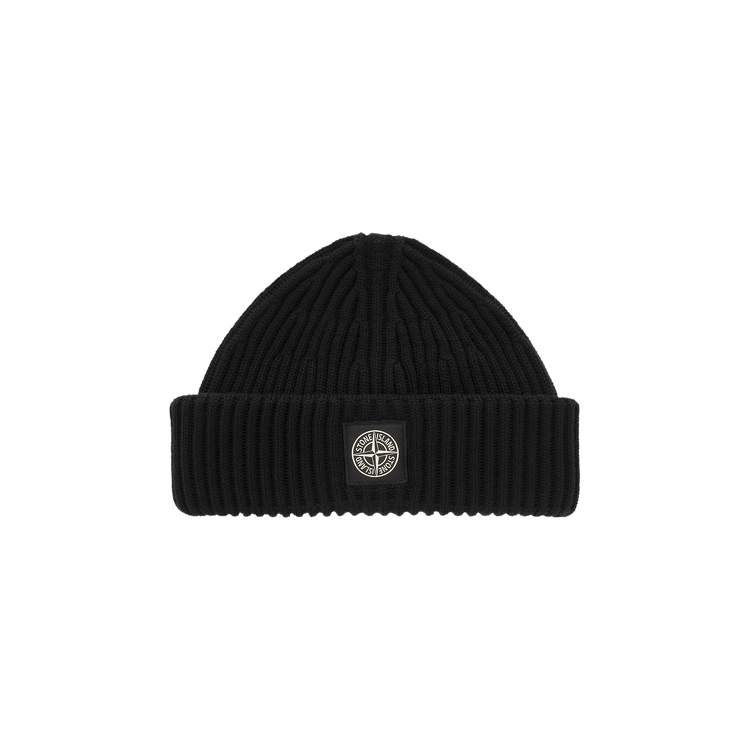 Stone Island Patch Logo Beanie 'Black'