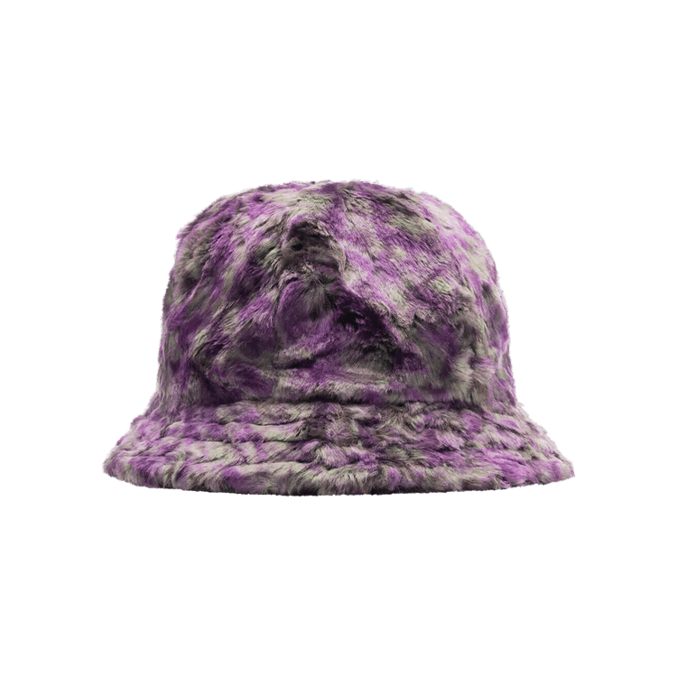 Needles Uneven Printed Faux Fur Bermuda Hat 'Purple/Green'
