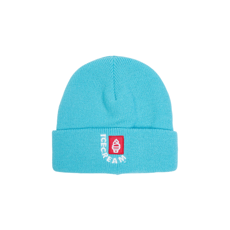 Icecream Header Knit Beanie 'Baby Blue'