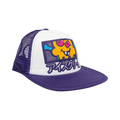 Icecream Laugh Snapback Cap 'White/Violet'