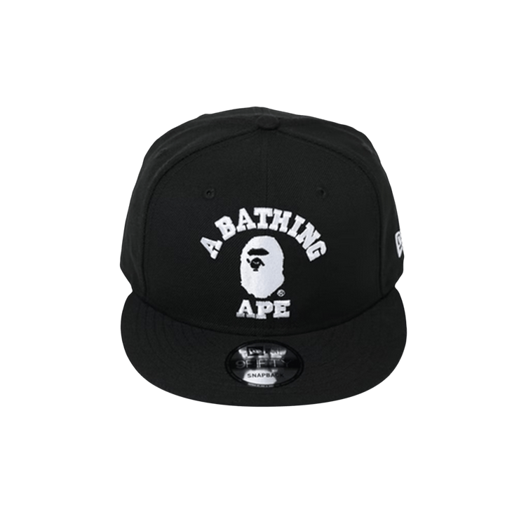 BAPE College New Era Snap Back Cap 'Black'