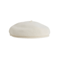 Marine Serre Embroidered French Beret 'Broken White'