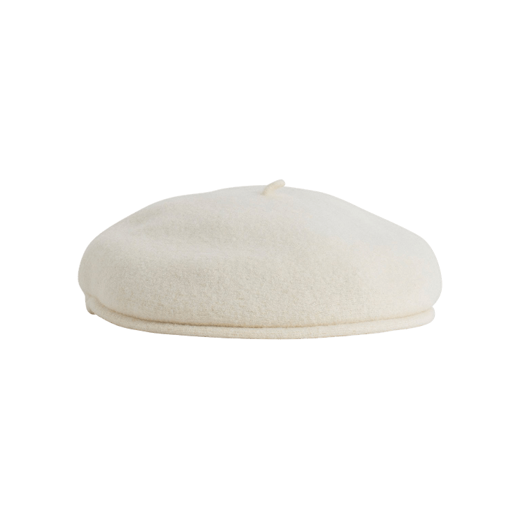 Marine Serre Embroidered French Beret 'Broken White'