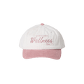 Sporty & Rich Wellness Club Corduroy Hat 'White/Rose'