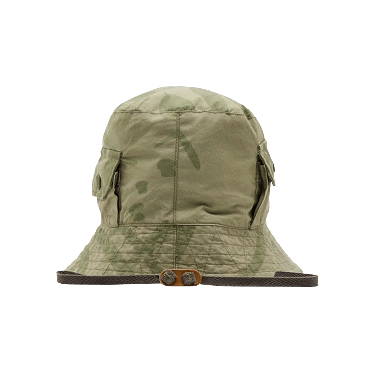 Engineered Garments Explorer Hat 'Khaki/Olive Leaf Print'