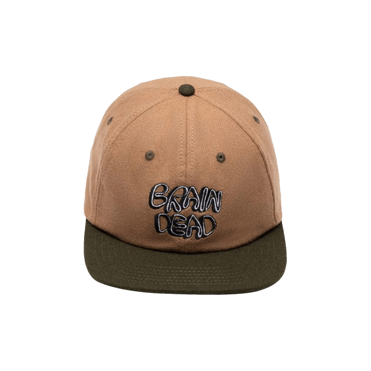 Brain Dead 6 Panel Cap 'Nutmeg'