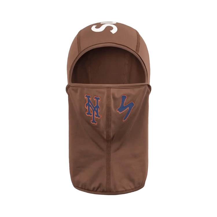Supreme x MLB Kanji Teams Lightweight Balaclava - Mets 'Brown'