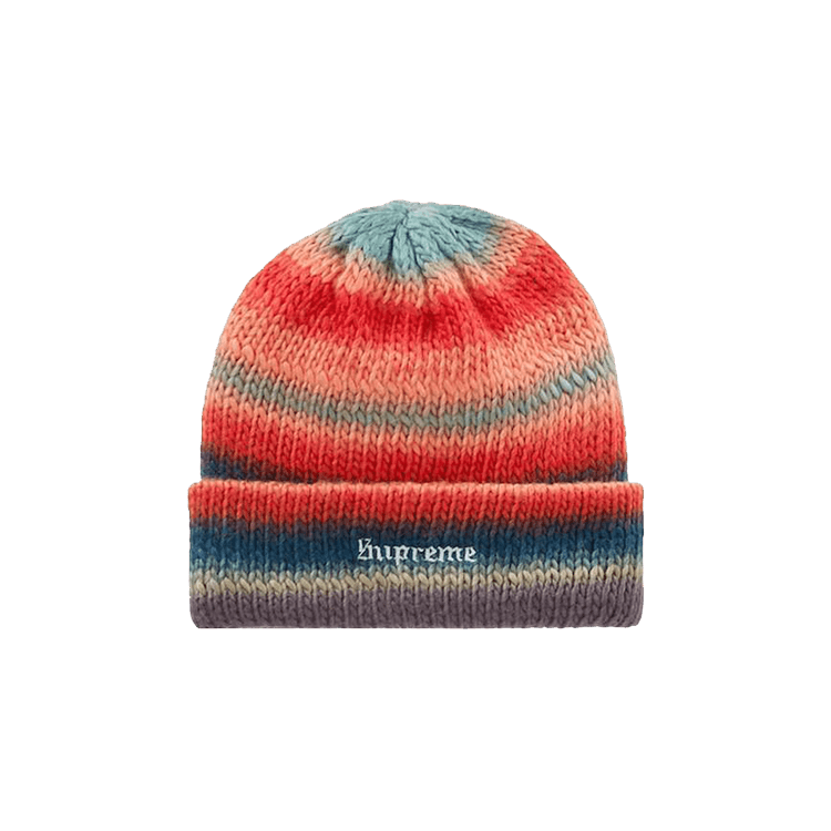 Supreme Ombre Stripe Beanie 'Navy'