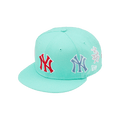 Supreme x New York Yankees Kanji New Era 'Light Aqua'
