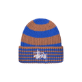 Stussy Striped Big Basic Beanie 'Royal'