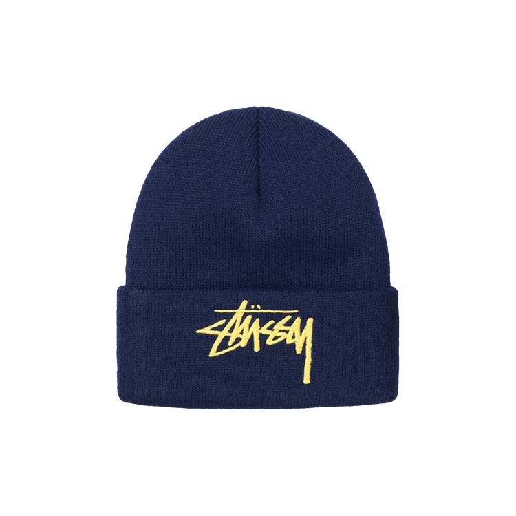 Stussy Big Stock Cuff Beanie 'Navy'