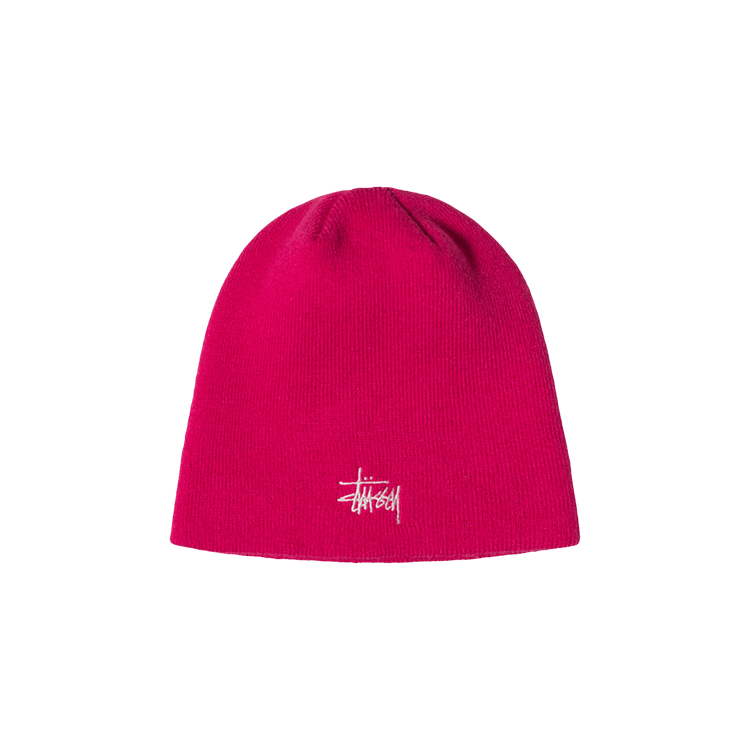 Stussy Basic Skullcap Beanie 'Raspberry'