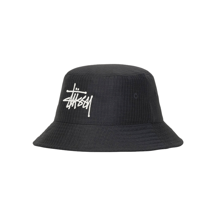 Stussy Grid Basic Bucket Hat 'Black'